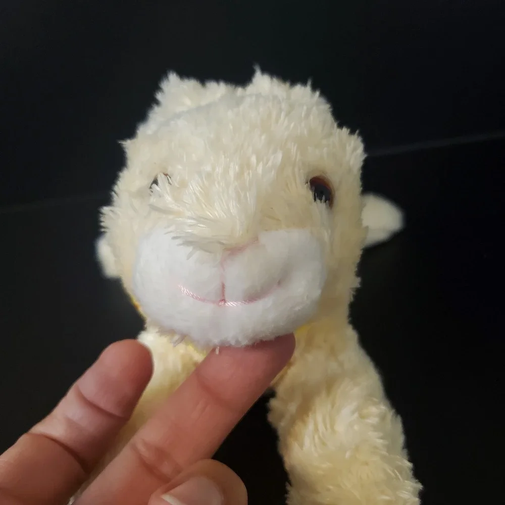 Walmart Silky Yellow Bunny Rabbit Laying Plush 9